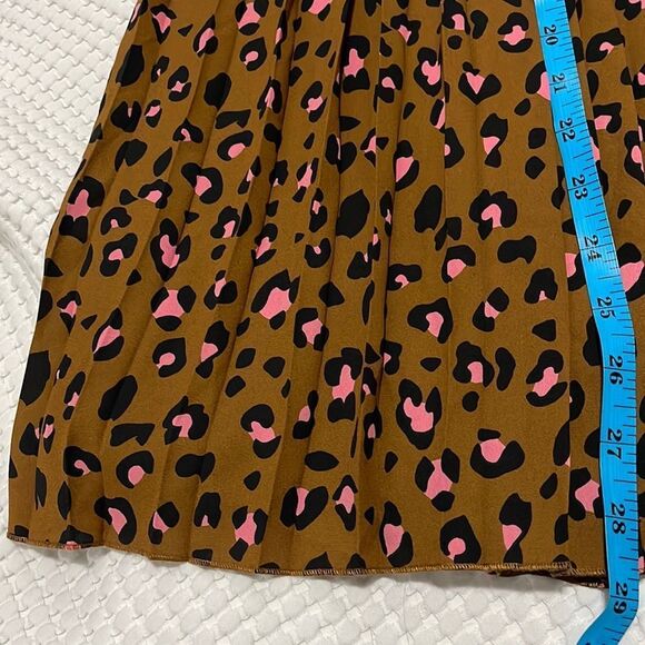 NWT- J. Crew- 2. Animal Print Pleated Skirt - Picture 4 of 7